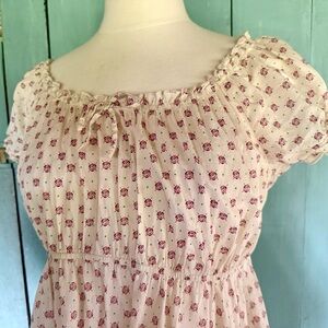 No Boundaries Cotton Baby Doll Top On/Off Shoulder Large Jr